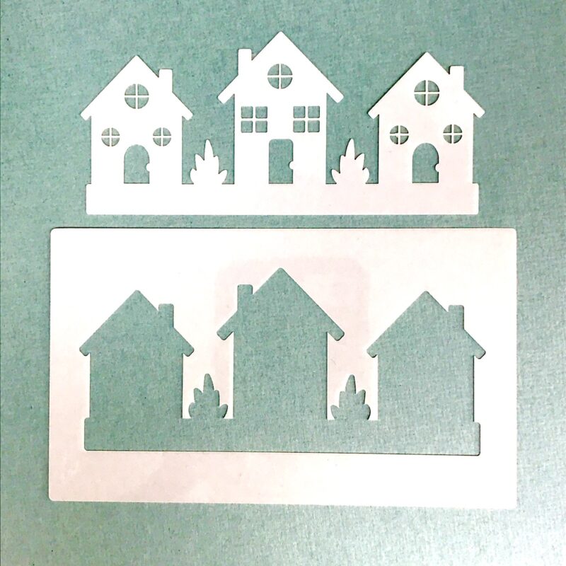 Little Homes Stencil - Lollipop Box Club